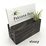 Kişiye Özel - Ahşap Saksılı Masaüstü Kartvitiklik Flowerpot Tasarım