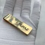 Kişiye Özel - Metal Kravat İğnesi Düz Kazımalı Kişiye Özel - Metal Kravat İğnesi Düz Kazımalı