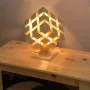 Kişiye Özel - Ahşap Tasarım Cubic Masaüstü Lamba Kişiye Özel - Ahşap Tasarım Cubic Masaüstü Lamba