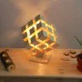 Kişiye Özel - Ahşap Tasarım Cubic Masaüstü Lamba Kişiye Özel - Ahşap Tasarım Cubic Masaüstü Lamba