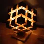 Kişiye Özel - Ahşap Tasarım Cubic Masaüstü Lamba Kişiye Özel - Ahşap Tasarım Cubic Masaüstü Lamba