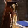 Kişiye Özel - Ahşap Edison Tasarım Masaüstü Lamba Kişiye Özel - Ahşap Edison Tasarım Masaüstü Lamba
