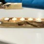 Kişiye Özel - Ahşap 5 Li Özel Seçme Ahşapla Mumluk Dekor Kişiye Özel - Ahşap 5 Li Özel Seçme Ahşapla Mumluk Dekor