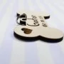 Kişiye Özel - Ahşap Kemik Modelli Köpek Tasma Kimlik Madolyonu Kişiye Özel - Ahşap Kemik Modelli Köpek Tasma Kimlik Madolyonu