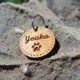 Kişiye Özel - Ahşap Kedi köpek Tasma Kimlik