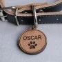 Kişiye Özel - Ahşap Kedi köpek Tasma Kimlik