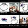 Cool Watch Saat - Silver Kasa - Silver Kordon CooL Galaxy Mix Sarı Yeşil Ekran Unisex