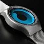 Cool Watch Saat - Silver Shiny Kasa - Silver Kordon CooL Galaxy S Mavi Ekran Unisex