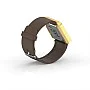 Cool Watch Saat - Gold Edition - Kahverengi Kayış Unisex Cool Watch Saat - Gold Edition - Kahverengi Kayış Unisex