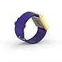 Cool Watch Saat - Gold Edition - Mor Kayış Unisex Cool Watch Saat - Gold Edition - Mor Kayış Unisex