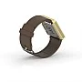 Cool Watch Saat - Gold Shiny Led Edition - Kahverengi Kayış Unisex Cool Watch Saat - Gold Shiny Led Edition - Kahverengi Kayış Unisex