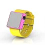 Cool Watch Saat - Pembe Edition - Sarı Kayış Unisex Cool Watch Saat - Pembe Edition - Sarı Kayış Unisex