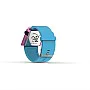 Cool Watch Saat - Pembe Edition - Turkuaz Kayış Unisex Cool Watch Saat - Pembe Edition - Turkuaz Kayış Unisex