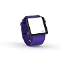 Cool Watch Saat - Siyah Edition - Mor Kayış Unisex