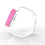 Cool Watch Saat - Pembe Led Kasa - Beyaz Kayış Unisex