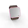 Cool Watch Saat - Pembe Led Kasa - Kahverengi Kayış Unisex Cool Watch Saat - Pembe Led Kasa - Kahverengi Kayış Unisex