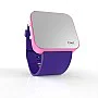 Cool Watch Saat - Pembe Led Kasa - Mor Kayış Unisex