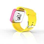 Cool Watch Saat - Pembe Led Kasa - Sarı Kayış Unisex