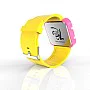 Cool Watch Saat - Pembe Led Kasa - Sarı Kayış Unisex