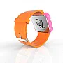 Cool Watch Saat - Pembe Led Kasa - Turuncu Kayış Unisex