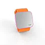 Cool Watch Saat - Pembe Led Kasa - Turuncu Kayış Unisex