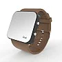 Cool Watch Saat - Siyah Led Kasa - Kahverengi Kayış Unisex Cool Watch Saat - Siyah Led Kasa - Kahverengi Kayış Unisex