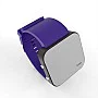 Cool Watch Saat - Siyah Led Kasa - Mor Kayış Unisex Cool Watch Saat - Siyah Led Kasa - Mor Kayış Unisex