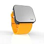 Cool Watch Saat - Siyah Led Kasa - Turuncu Kayış Unisex