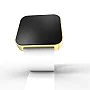 Cool Watch Saat - Gold Mat Dokunmatik Kasa - Beyaz Kayış Unisex Cool Watch Saat - Gold Mat Dokunmatik Kasa - Beyaz Kayış Unisex