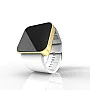 Cool Watch Saat - Gold Mat Dokunmatik Kasa - Beyaz Kayış Unisex Cool Watch Saat - Gold Mat Dokunmatik Kasa - Beyaz Kayış Unisex