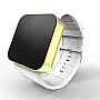 Cool Watch Saat - Gold Mat Dokunmatik Kasa - Beyaz Kayış Unisex Cool Watch Saat - Gold Mat Dokunmatik Kasa - Beyaz Kayış Unisex