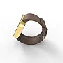 Cool Watch Saat - Gold Mat Dokunmatik Kasa - Kahverengi Kayış Unisex Cool Watch Saat - Gold Mat Dokunmatik Kasa - Kahverengi Kayış Unisex