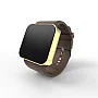 Cool Watch Saat - Gold Mat Dokunmatik Kasa - Kahverengi Kayış Unisex Cool Watch Saat - Gold Mat Dokunmatik Kasa - Kahverengi Kayış Unisex