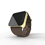 Cool Watch Saat - Gold Mat Dokunmatik Kasa - Kahverengi Kayış Unisex Cool Watch Saat - Gold Mat Dokunmatik Kasa - Kahverengi Kayış Unisex