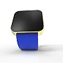 Cool Watch Saat - Gold Mat Dokunmatik Kasa - Mavi Kayış Unisex Cool Watch Saat - Gold Mat Dokunmatik Kasa - Mavi Kayış Unisex