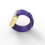 Cool Watch Saat - Gold Mat Dokunmatik Kasa - Mor Kayış Unisex
