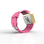 Cool Watch Saat - Gold Mat Dokunmatik Kasa - Pembe Kayış Unisex