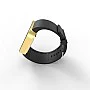 Cool Watch Saat - Gold Mat Dokunmatik Kasa - Siyah Kayış Unisex Cool Watch Saat - Gold Mat Dokunmatik Kasa - Siyah Kayış Unisex
