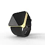 Cool Watch Saat - Gold Mat Dokunmatik Kasa - Siyah Kayış Unisex Cool Watch Saat - Gold Mat Dokunmatik Kasa - Siyah Kayış Unisex