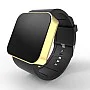 Cool Watch Saat - Gold Mat Dokunmatik Kasa - Siyah Kayış Unisex Cool Watch Saat - Gold Mat Dokunmatik Kasa - Siyah Kayış Unisex
