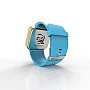 Cool Watch Saat - Gold Mat Dokunmatik Kasa - Turkuaz Kayış Unisex Cool Watch Saat - Gold Mat Dokunmatik Kasa - Turkuaz Kayış Unisex