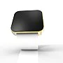 Cool Watch Saat - Gold Shiny Dokunmatik Kasa - Beyaz Kayış Unisex Cool Watch Saat - Gold Shiny Dokunmatik Kasa - Beyaz Kayış Unisex