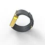 Cool Watch Saat - Gold Shiny Dokunmatik Kasa - Gri Kayış Unisex Cool Watch Saat - Gold Shiny Dokunmatik Kasa - Gri Kayış Unisex