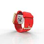 Cool Watch Saat - Gold Shiny Dokunmatik Kasa - Kırmızı Kayış Unisex Cool Watch Saat - Gold Shiny Dokunmatik Kasa - Kırmızı Kayış Unisex