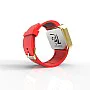 Cool Watch Saat - Gold Shiny Dokunmatik Kasa - Kırmızı Kayış Unisex Cool Watch Saat - Gold Shiny Dokunmatik Kasa - Kırmızı Kayış Unisex