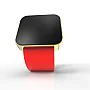 Cool Watch Saat - Gold Shiny Dokunmatik Kasa - Kırmızı Kayış Unisex Cool Watch Saat - Gold Shiny Dokunmatik Kasa - Kırmızı Kayış Unisex