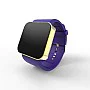 Cool Watch Saat - Gold Shiny Dokunmatik Kasa - Mor Kayış Unisex Cool Watch Saat - Gold Shiny Dokunmatik Kasa - Mor Kayış Unisex