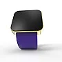 Cool Watch Saat - Gold Shiny Dokunmatik Kasa - Mor Kayış Unisex Cool Watch Saat - Gold Shiny Dokunmatik Kasa - Mor Kayış Unisex