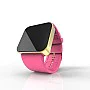 Cool Watch Saat - Gold Shiny Dokunmatik Kasa - Pembe Kayış Unisex Cool Watch Saat - Gold Shiny Dokunmatik Kasa - Pembe Kayış Unisex