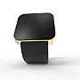 Cool Watch Saat - Gold Shiny Dokunmatik Kasa - Siyah Kayış Unisex Cool Watch Saat - Gold Shiny Dokunmatik Kasa - Siyah Kayış Unisex